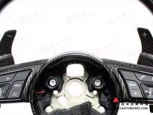 Audi RS4 Steering Wheel Paddle Shifters - Carbon Fiber 